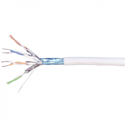 Инсталационен LAN кабел  Категория 6A F-FTP кабел CS44Z3, LSZH, бял, 500m