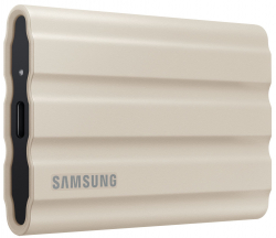 Хард диск / SSD SAMSUNG Portable SSD T7 Shield 1TB USB 3.2 Gen 2 + IPS 65 beige