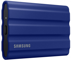 Хард диск / SSD SAMSUNG Portable SSD T7 Shield 1TB USB 3.2 Gen 2 + IPS 65 blue