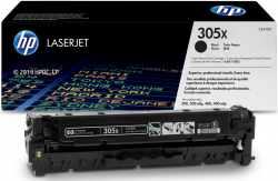 Тонер за лазерен принтер Касета за HP COLOR LASER JET PRO 300 / 400 Color Printer / MFP series - 305X - Black