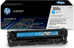 Тонер за лазерен принтер Касета за HP COLOR LASER JET PRO 300 / 400 Color Printer / MFP series - /305A/ - Cyan