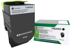Тонер за лазерен принтер Касета за LEXMARK CX / CS-Serie (317 / 417 / 517) - Black - Return program cartridge