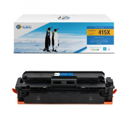 Тонер за лазерен принтер Касета 415X за HP COLOR LASERJET PRO M454dn/dw / MFP M479dw/fdn/fdw Cyan