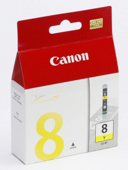 Касета с мастило CANON CLI-8Y Yellow Ink Tank PIXMA4200/5200/5200R/6600D/MP500/800