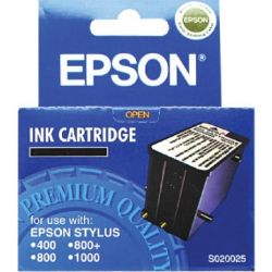 Касета с мастило EPSON STYLUS 400 / 800 / 800+/1000 - Black - OUTLET - S020025 - TV