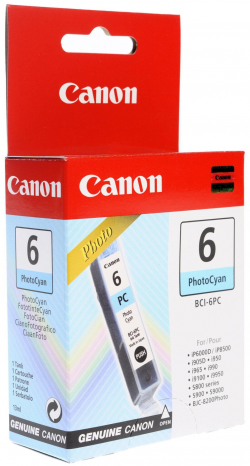 Касета с мастило Глава за Canon iP6000 / 8500 / i900 / 9100 / S800 / 900 Series, Cyan, 4709A002