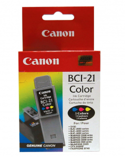 Касета с мастило CANON S100 / BJC-2000 / 4000 / 5000 / C20 / 30 / 50 / 70 - Color - BCI-21C
