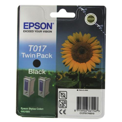 Касета с мастило EPSON STYLUS COLOR 680 Black twin pack P№T017402 на най-ниска цени