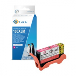 Касета с мастило LEXMARK S305 / 405 / 505 / 605 / PRO 205 / Magenta - 100XL - P№NP-L-0100XLM