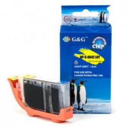 Касета с мастило CANON PIXMA PRO-100/ Light Grey ink tank With Chip / P№NC-C-0042LGY / C - G&G