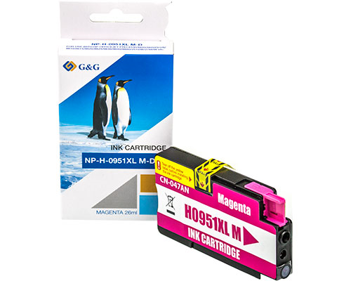 Касета с мастило HP Officejet Pro 8100 / 8600 series - High Magenta P№NP-H-0951XLM