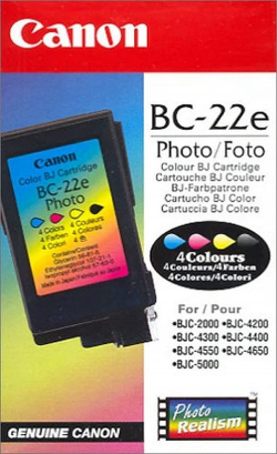 Касета с мастило CANON BC-22 - Photo C / M/Y - OUTLET - P№ NR-C2012 - G&G -
