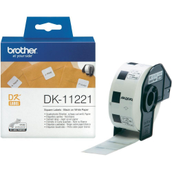 Касета за етикетен принтер BROTHER ТИП DK - SQUARE PAPER LABEL - 23mm x 23mm x 1000 - P№DK11221