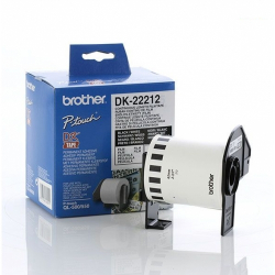 Касета за етикетен принтер BROTHER ТИП QL - WHITE  CONTINUOUS FILM TAPE - 62mm  - P№DK22212