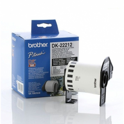 Касета за етикетен принтер BROTHER ТИП QL - WHITE CONTINUOUS FILM TAPE - 62mm - P№DK22212 на най-ниска цени