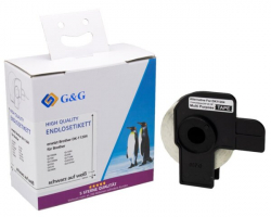 Касета за етикетен принтер BROTHER ТИП QL PURPOSE LABEL - 17mm x 54mm x 400 P№RL-BR-DK11204 - G&G