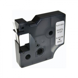 Касета за етикетен принтер RM-GG-810 / DYMO LM 160 / BLACK ON WHITE - 6mm x 7m