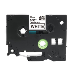 Касета за етикетен принтер RM-GG-980 - BLACK ON WHITE - 9mm x 8m
