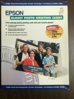Хартия за принтер EPSON INK JET GREETING CARDS WITH ENVELOPS - 5"x 8" /P№41148