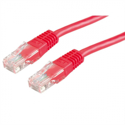 Медна пач корда Roline 21.15.0431 UTP кабел, Cat.5e, червен цвят, 15.0 м