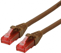 Медна пач корда Patch cable UTP Cat. 6 5m, Brown 21.15.2585