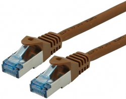 Медна пач корда Patch cable S-FTP Cat.6a 5m, Brown 21.15.2885