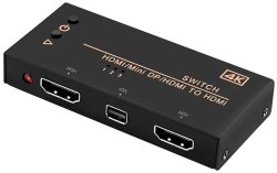 KVM продукт Switch 2xHDMI-Mini DP to HDMI, Value 14.99.3540