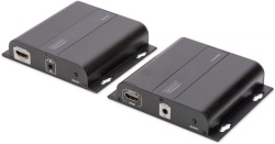 Екстендър DIGITUS DS-55122 4K HDMI & IR през Cat.6 - IP 120м