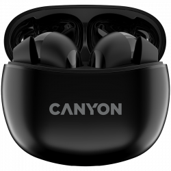 Слушалки Canyon TWS-5 Bluetooth headset, с микрофон, BT V5.3 JL 6983D4, черни