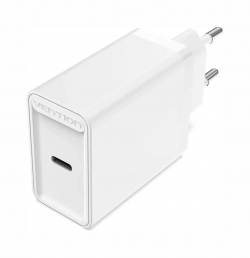 Принадлежност за смартфон Vention бързо зарядно Fast Charger Wall - QC4.0, PD3.0 Type-C, 20W White - FADW0