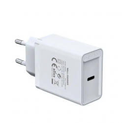 Принадлежност за смартфон Vention бързо зарядно Fast Charger Wall - QC4.0, PD3.0 Type-C, 30W White - FAIW0