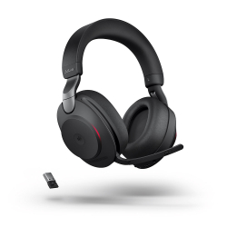 Слушалки Jabra Evolve2 85 MS Stereo, Link380 USB-A, слушалки, черни