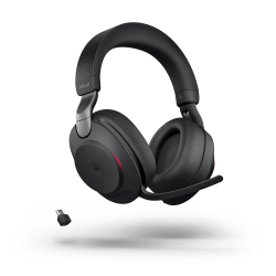 Слушалки Jabra Evolve2 85 MS Stereo, Link380 USB-C, слушалки, черни