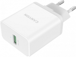 Принадлежност за смартфон Canyon, QC3.0 36W WALL Charger with 1-USB A  Input: 100V-240V, Output: USB-A