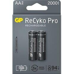 Батерия Батерия GP R6 AA 2100mAh RECYKO + PRO 210AAHCB-EB2 NiMH -до 1500 цикъла- 2 бр.