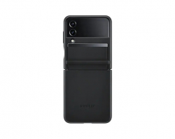 Калъф за смартфон Samsung Flip4 Flap Leather Cover Black