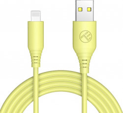 Кабел/адаптер Tellur кабел за данни, USB-А - Lightning, 1 м, жълт