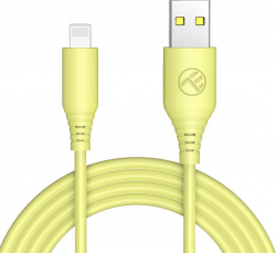 Tellur кабел за данни, USB-А - Lightning, 1 м, жълт