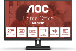 Монитор AOC Q27E3UAM, 2560 x 1440, VA, 350 nits, 75Hz, 4ms, HDMI, DP, USB 3.2