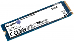 Хард диск / SSD Kingston 250GB NV2 M.2 2280 PCIe 4.0 NVMe SSD, up to 3000/1300MB/s, 80TBW