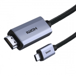 Кабел/адаптер Адаптер Baseus High Definition Series USB Type C - HDMI 2.0 4K 60Hz 1м черен