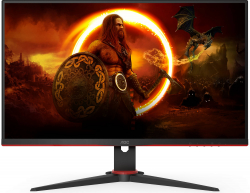 Монитор Геймърски AOC Q27G2E-BK, 27" 2560x1440, VA, 250 nits, 155Hz, 1ms, HDMI, DP, VESA
