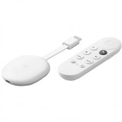 Мултимедиен продукт Мултимедиен плеър Google Chromecast HD 2022 за Google TV, HDMI, 2K,Бял