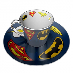  COMICS Mirror mug & plate set Logo, Чаша, Подложка с емблеми