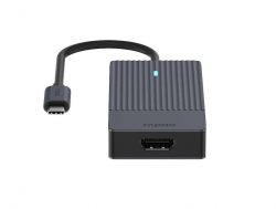 USB Хъб 4-портов хъб Rapoo 4 в 1, 2 x USB-A, 1 x  USB-C, 1 x HDMI, Черен