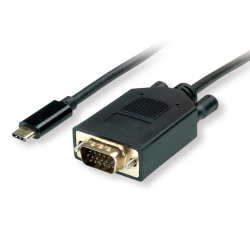 Кабел/адаптер VALUE 11.99.5821, USB Type C - VGA кабел, M-M, 2 м