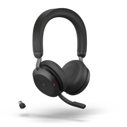 Jabra EVOLVE2 75 слушалки, MS, ANC, Bluetooth, USB-C, черни