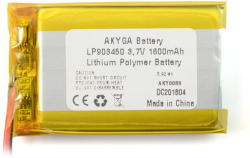 Акумулаторна батерия AKYGA, Li-Po, 3.7 V, 1600mAh, PCM