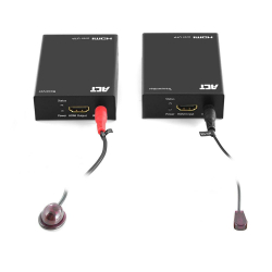 Кабел/адаптер HDMI Extender (усилвател) ACT AC7810, усилва HDMI сигнал до 60 м по UTP кабел
