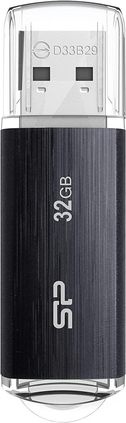 USB флаш памет USB памет SILICON POWER Blaze B02, 32GB, USB 3.2 Gen 1, Черен